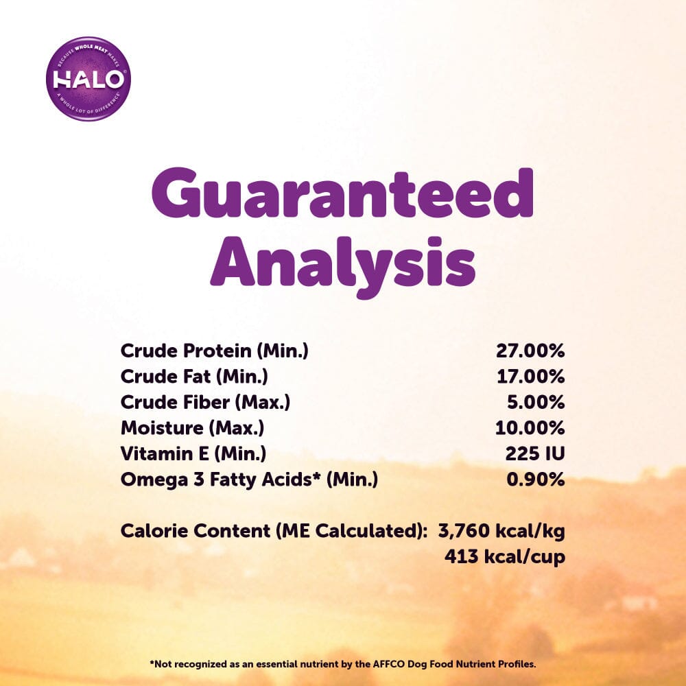 Halo Small Breed Holistic Grain Free Game Bird Medley Dry Dog Food