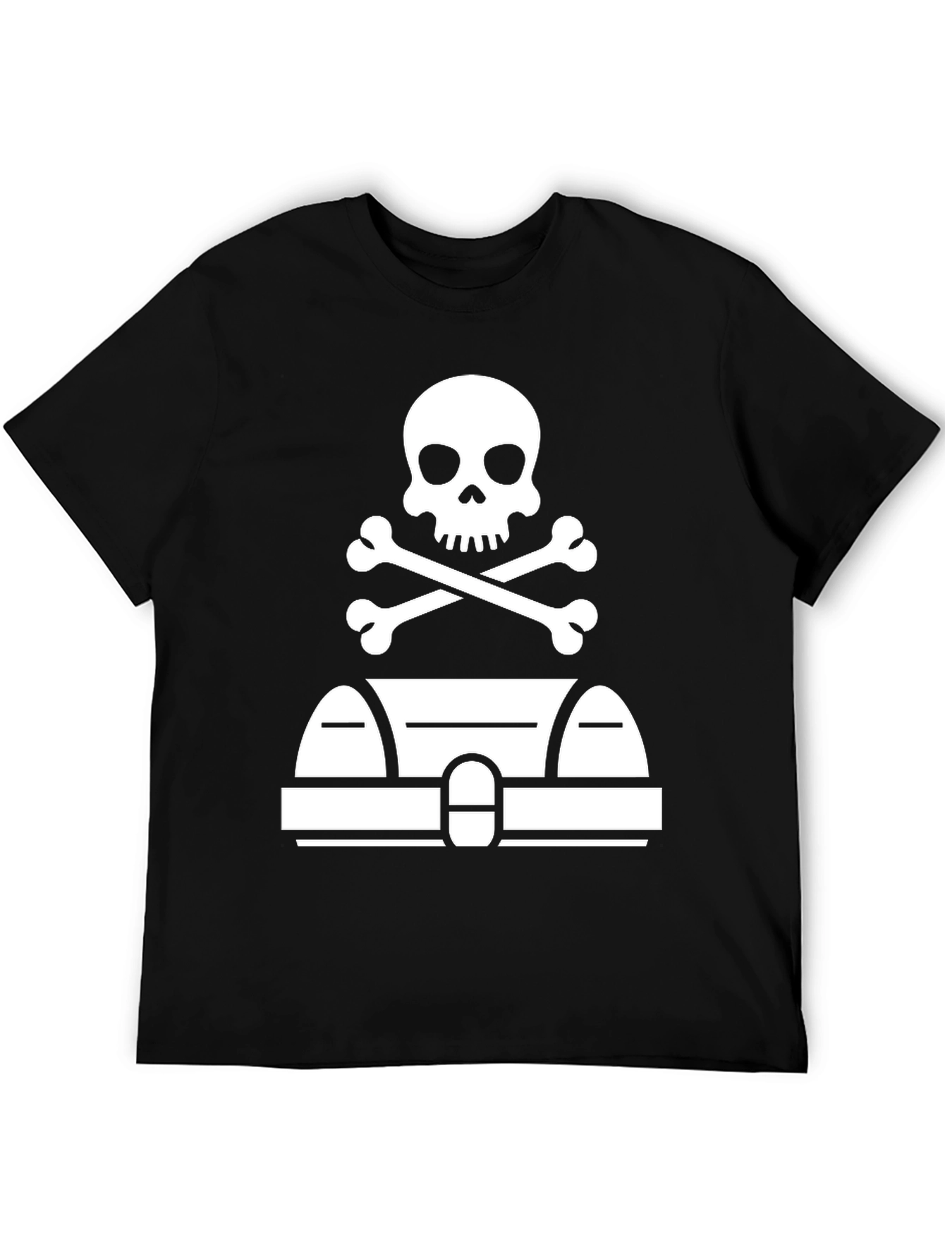 Pirate Tomb T-Shirt - Skull & Crossbones Graphic Tee