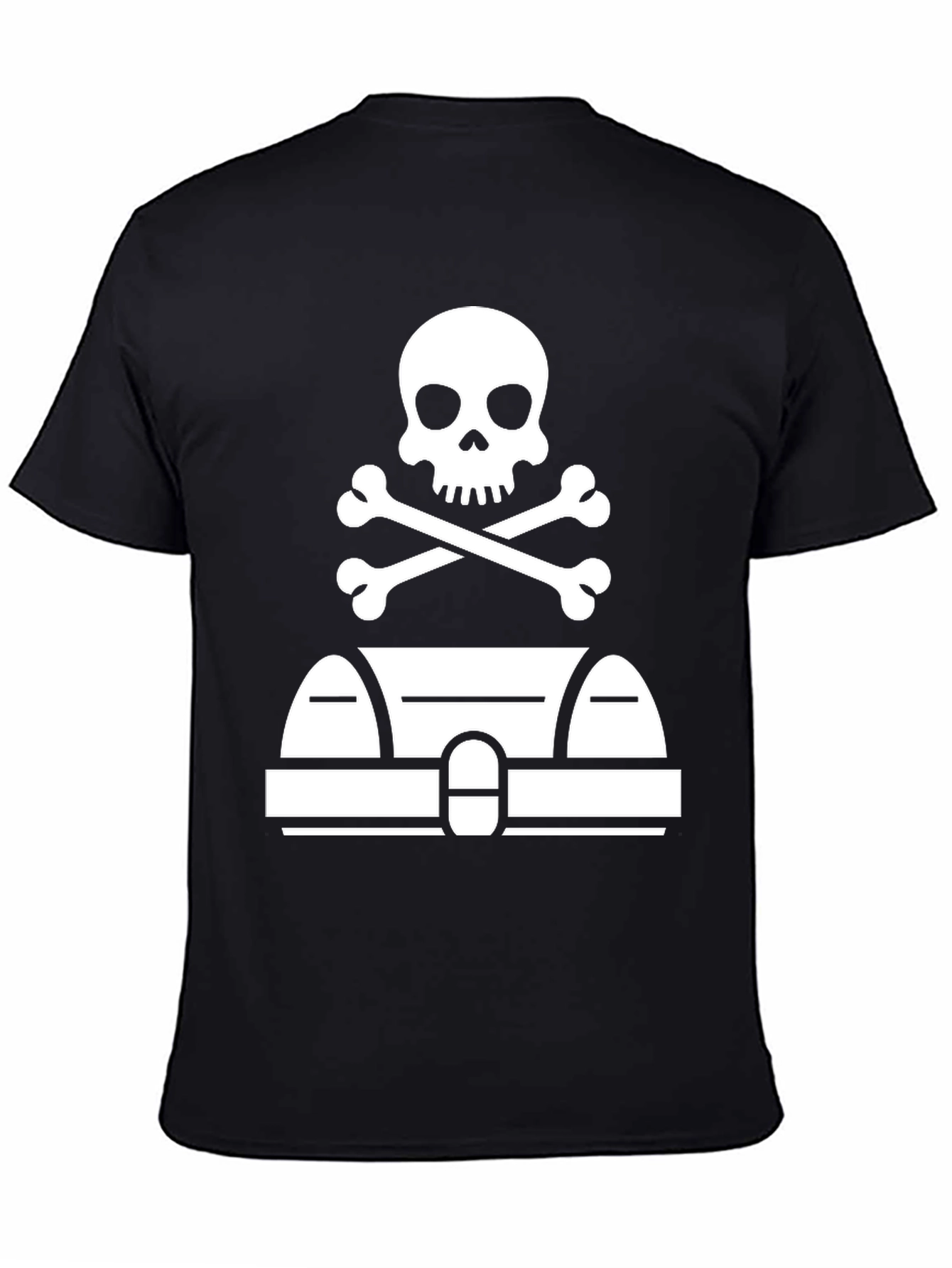 Pirate Tomb T-Shirt - Skull & Crossbones Graphic Tee