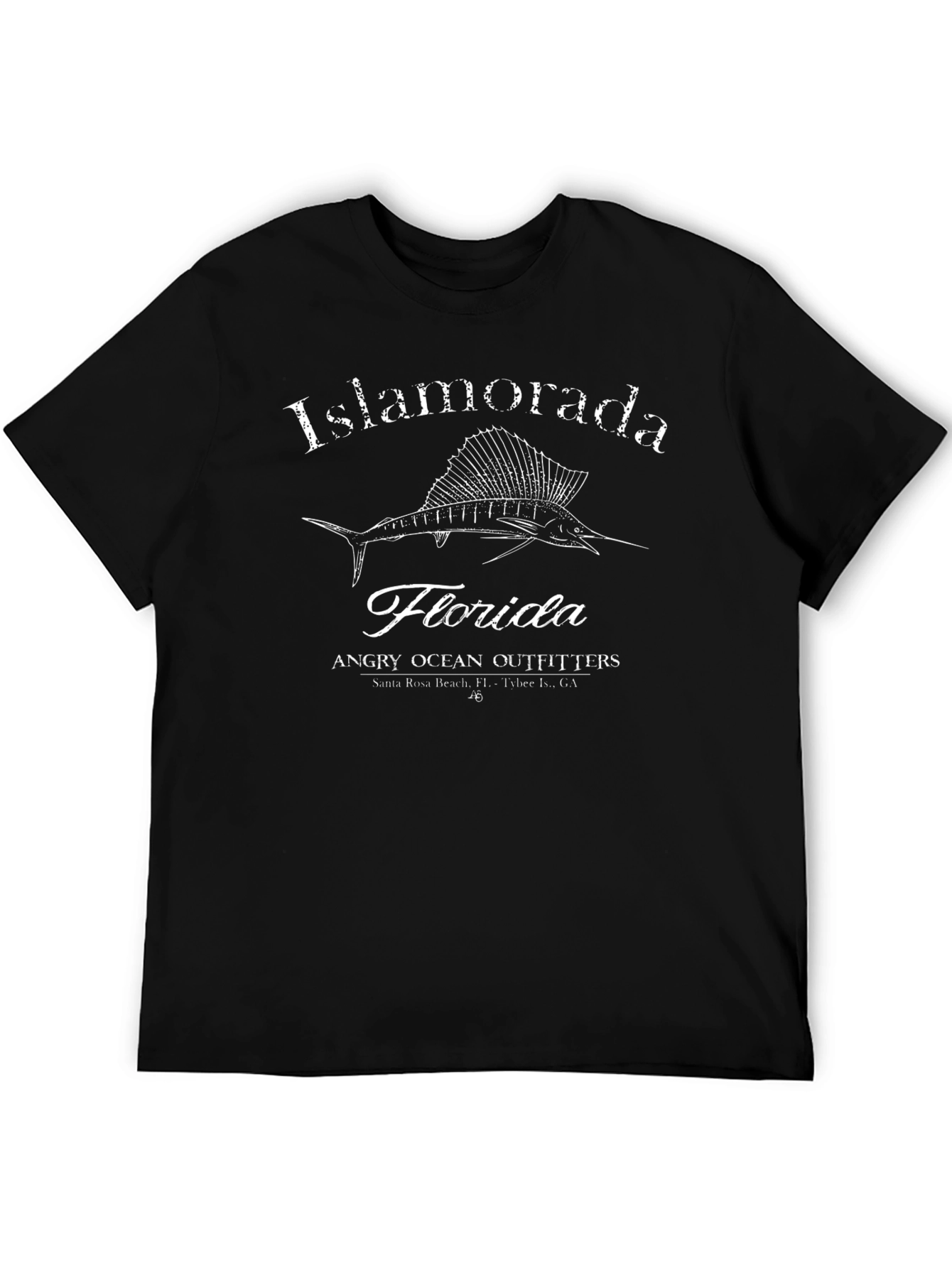 Islamorada Florida Fishing T-Shirt - Black