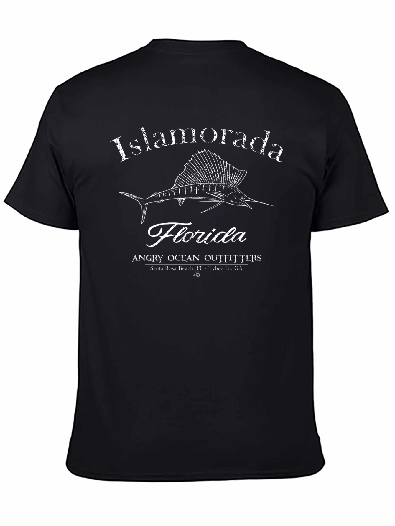 Islamorada Florida Fishing T-Shirt - Black