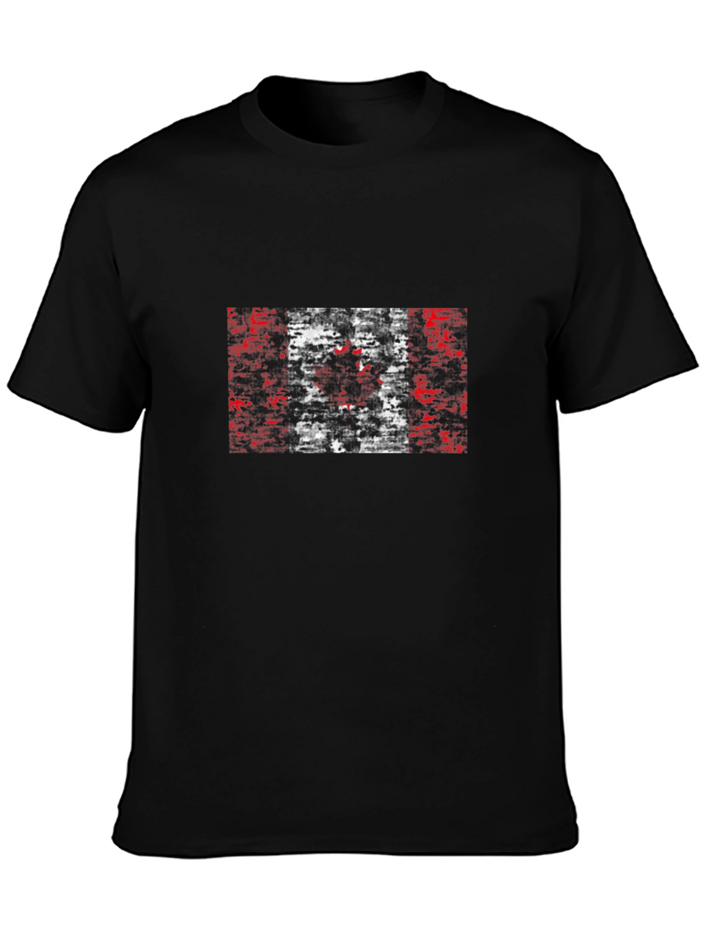Canadian Flag Graphic Black T-Shirt