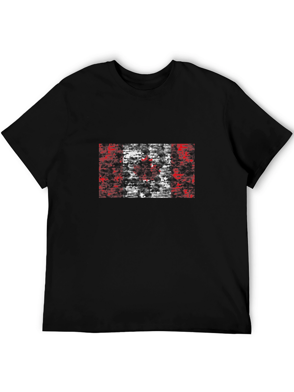 Canadian Flag Graphic Black T-Shirt