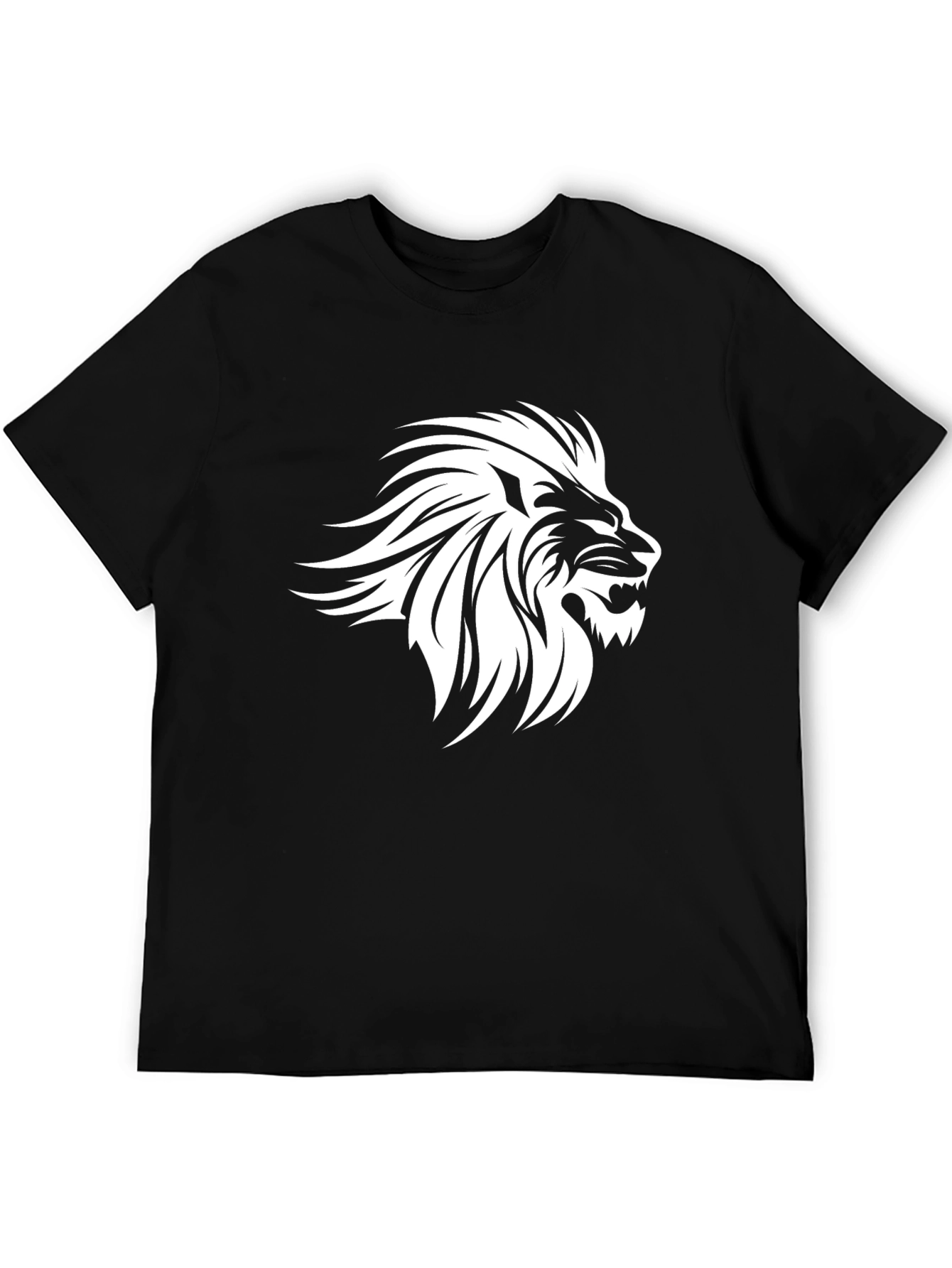 Lion Graphic Black T-Shirt