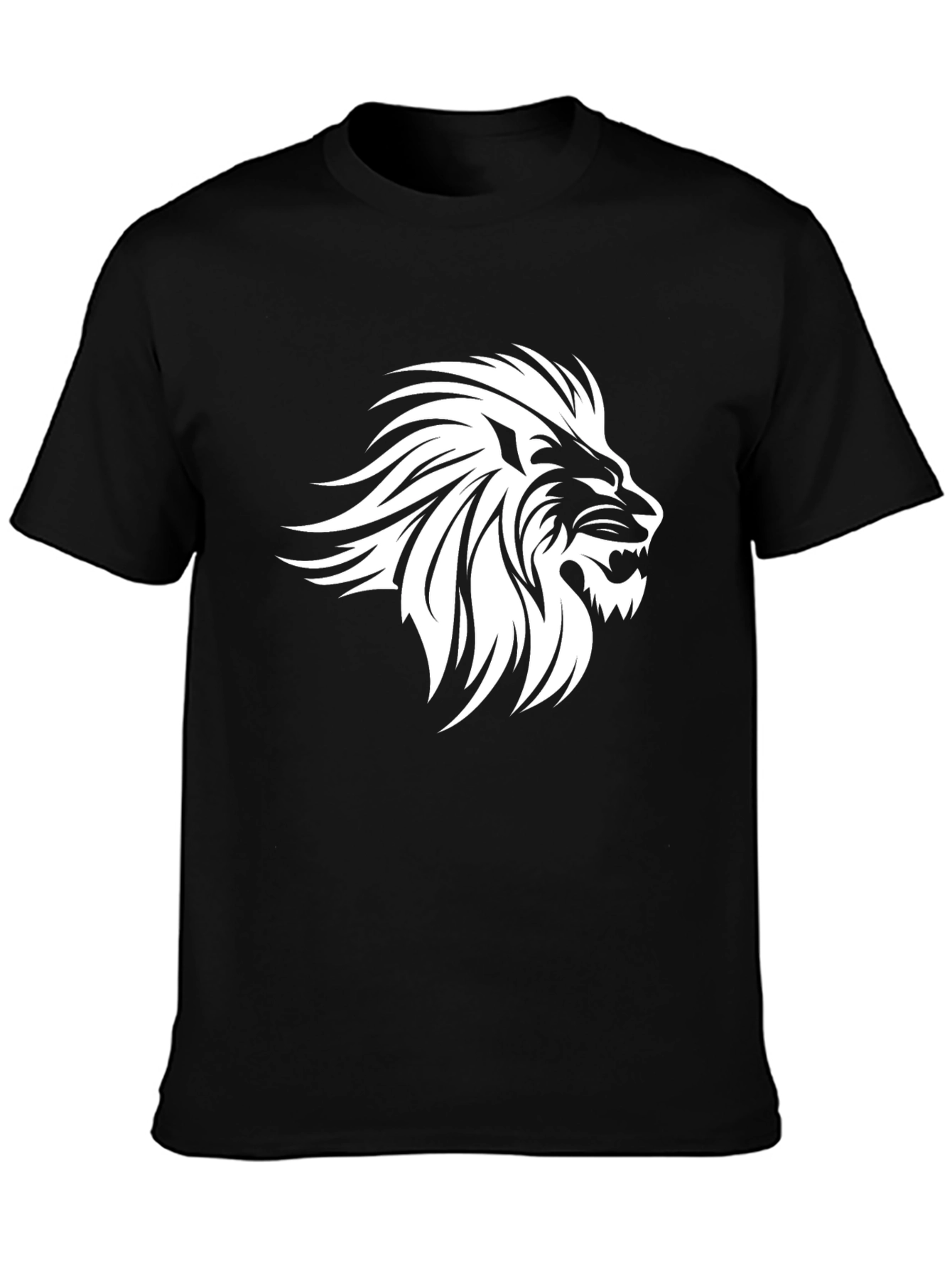 Lion Graphic Black T-Shirt