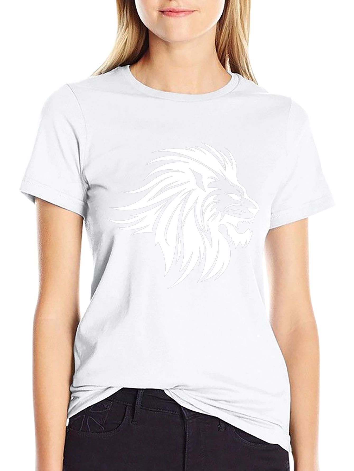 Lion Graphic Black T-Shirt