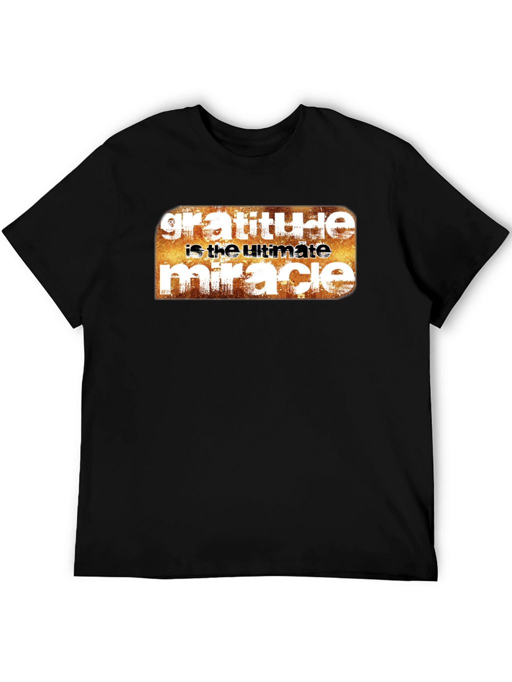 Gratitude Ultimate Miracle Graphic Tee - Black
