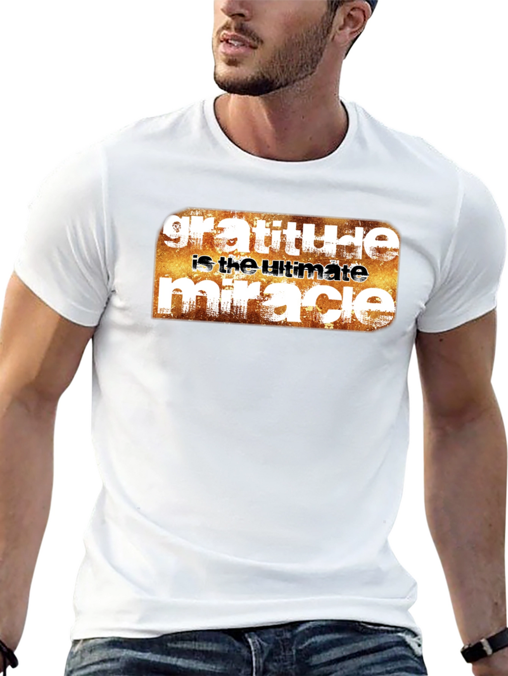 Gratitude Ultimate Miracle Graphic Tee - Black