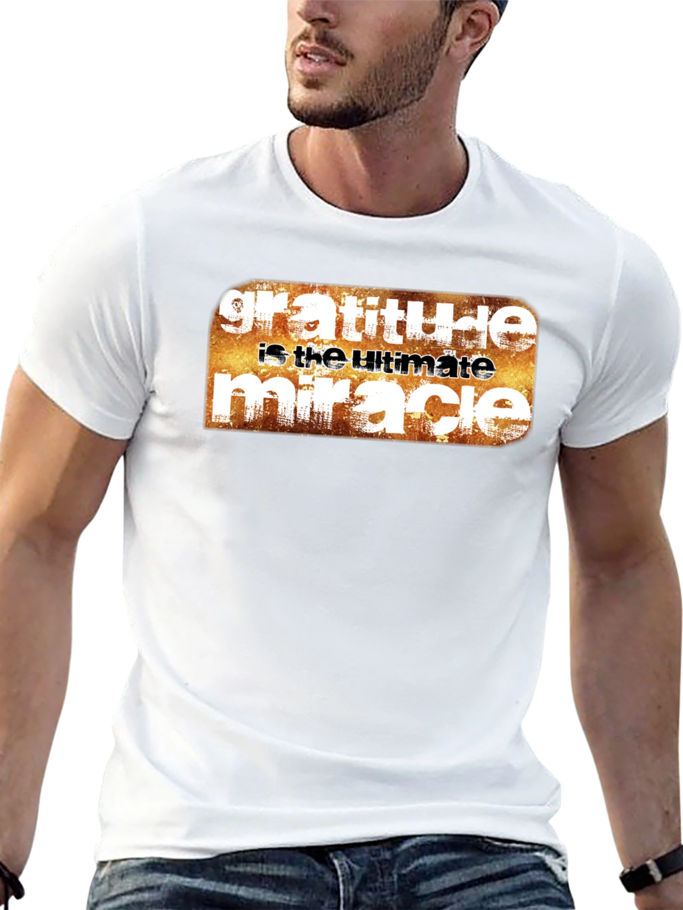 Gratitude Ultimate Miracle Graphic Tee - Black