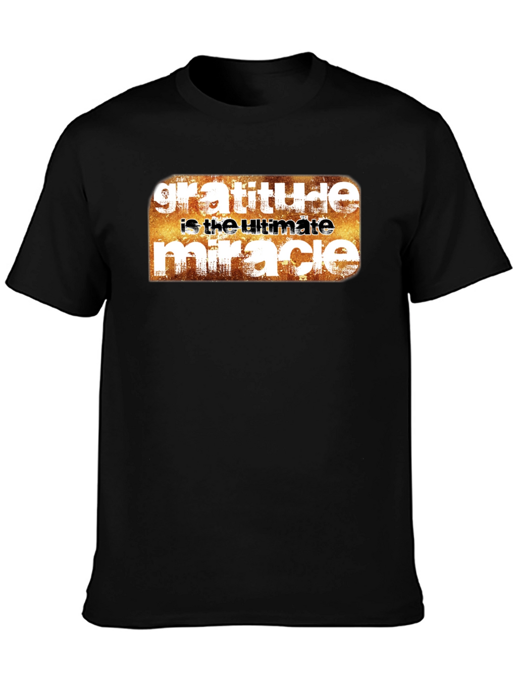 Gratitude Ultimate Miracle Graphic Tee - Black