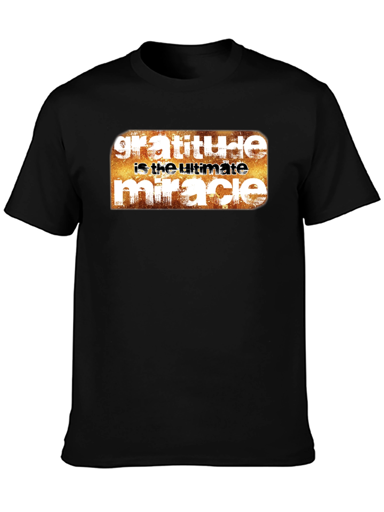 Gratitude Ultimate Miracle Graphic Tee - Black