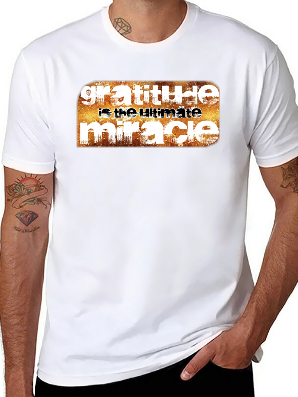 Gratitude Ultimate Miracle Graphic Tee - Black