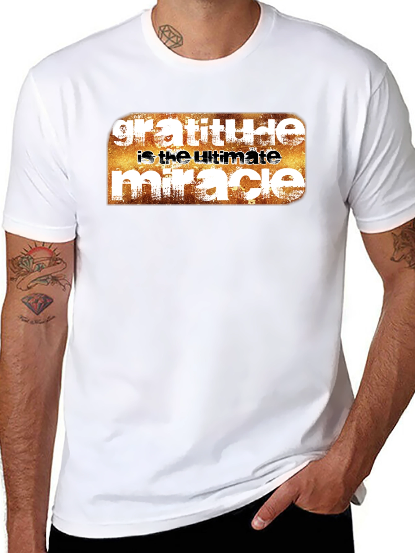 Gratitude Ultimate Miracle Graphic Tee - Black