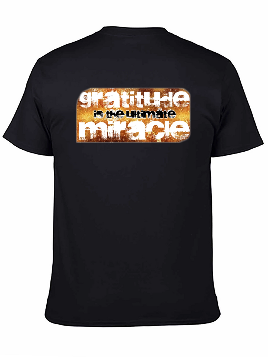 Gratitude Ultimate Miracle Graphic Tee - Black