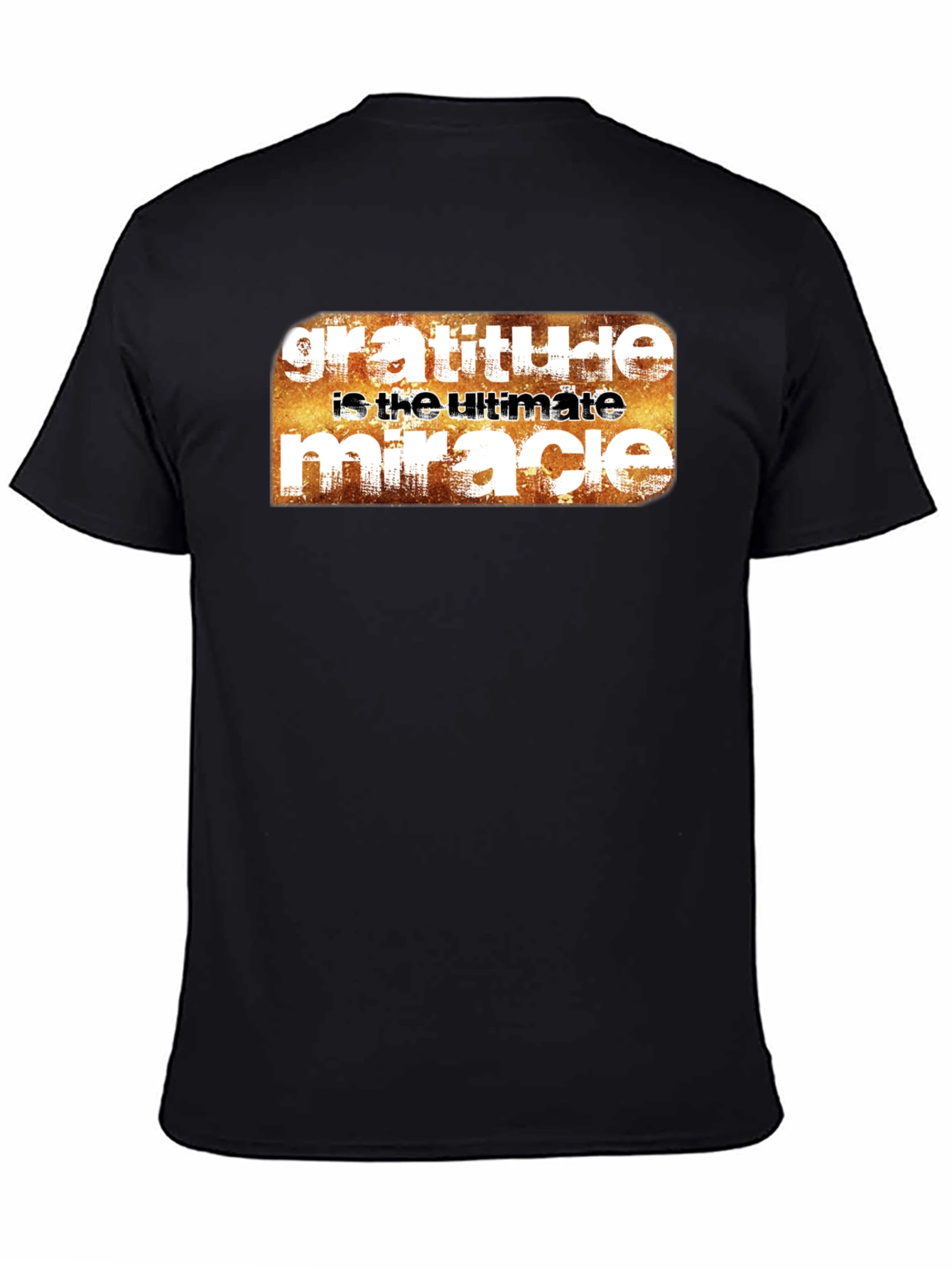 Gratitude Ultimate Miracle Graphic Tee - Black