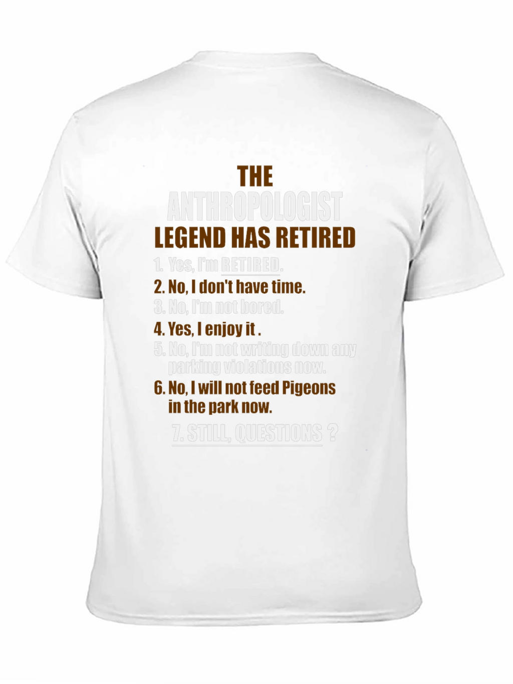 The Anthropologist Legend Retired Black T-Shirt