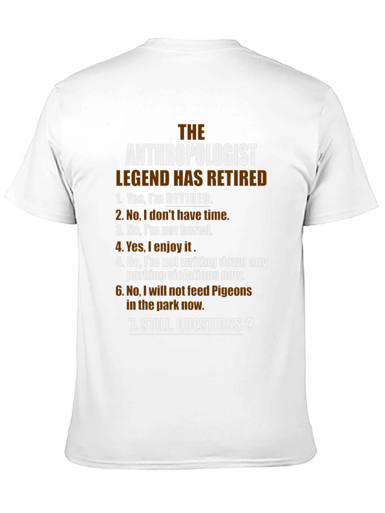 The Anthropologist Legend Retired Black T-Shirt