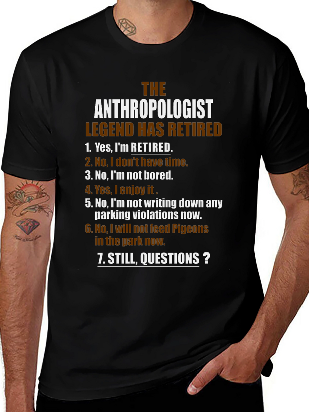 The Anthropologist Legend Retired Black T-Shirt