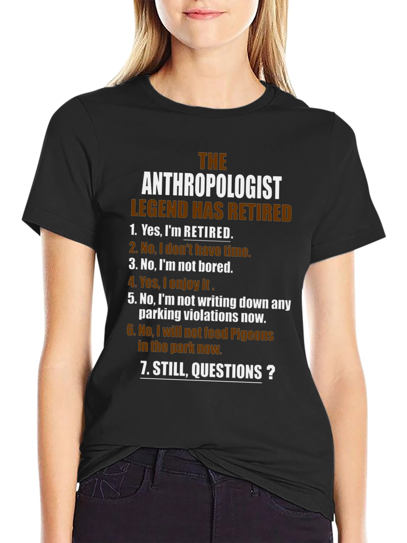 The Anthropologist Legend Retired Black T-Shirt