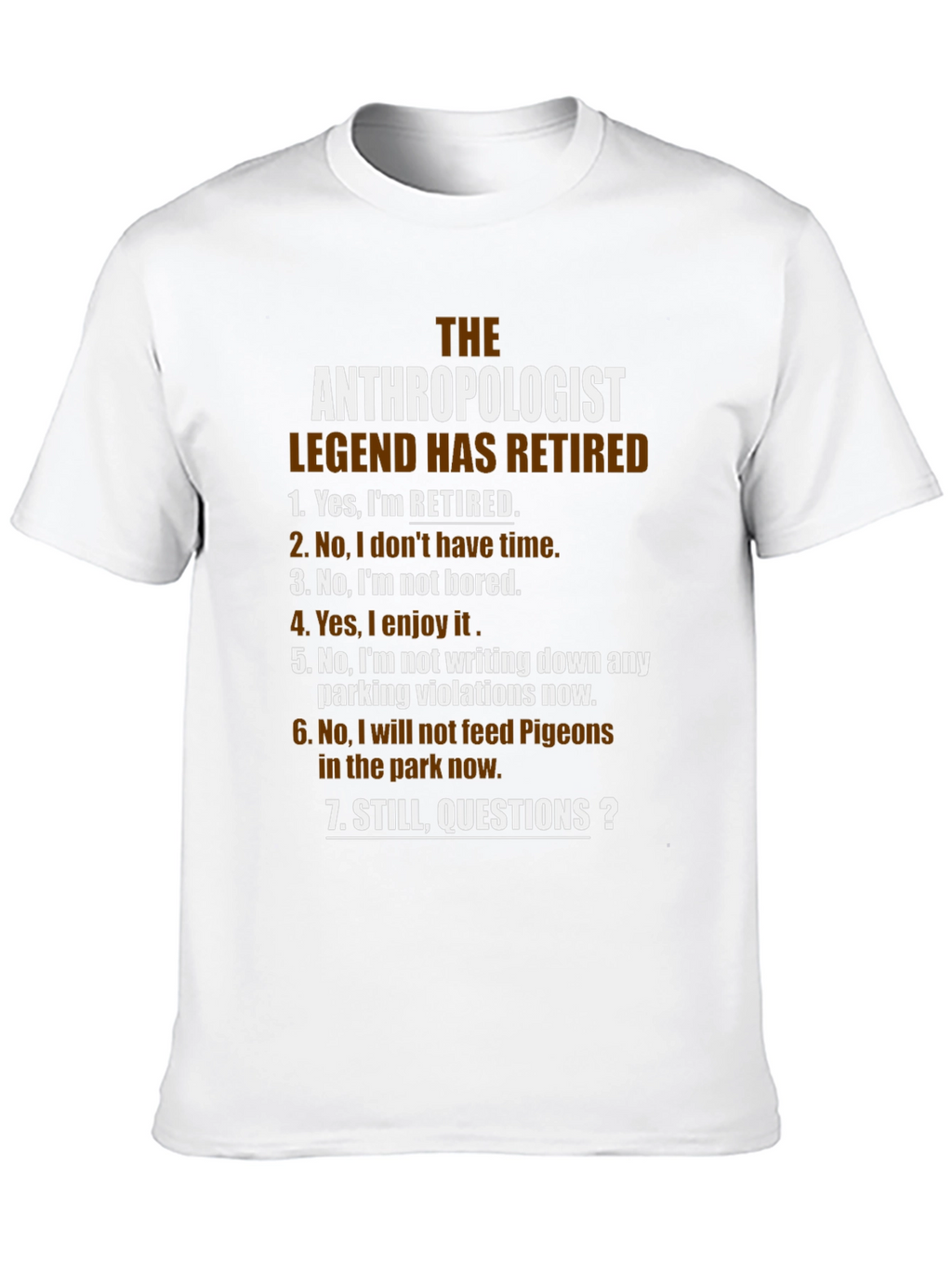 The Anthropologist Legend Retired Black T-Shirt