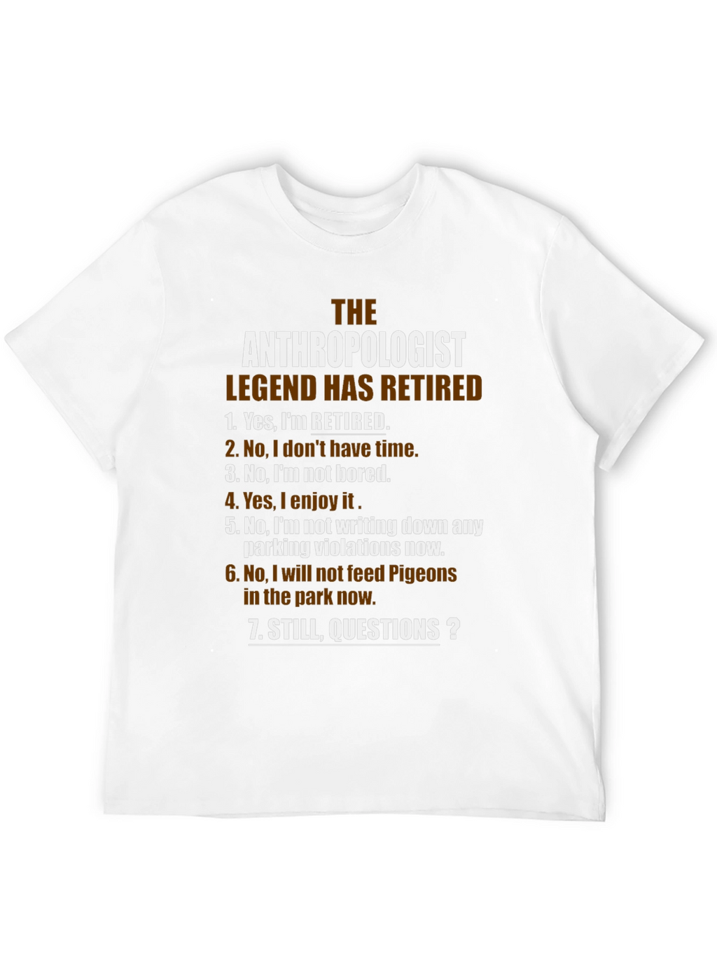 The Anthropologist Legend Retired Black T-Shirt