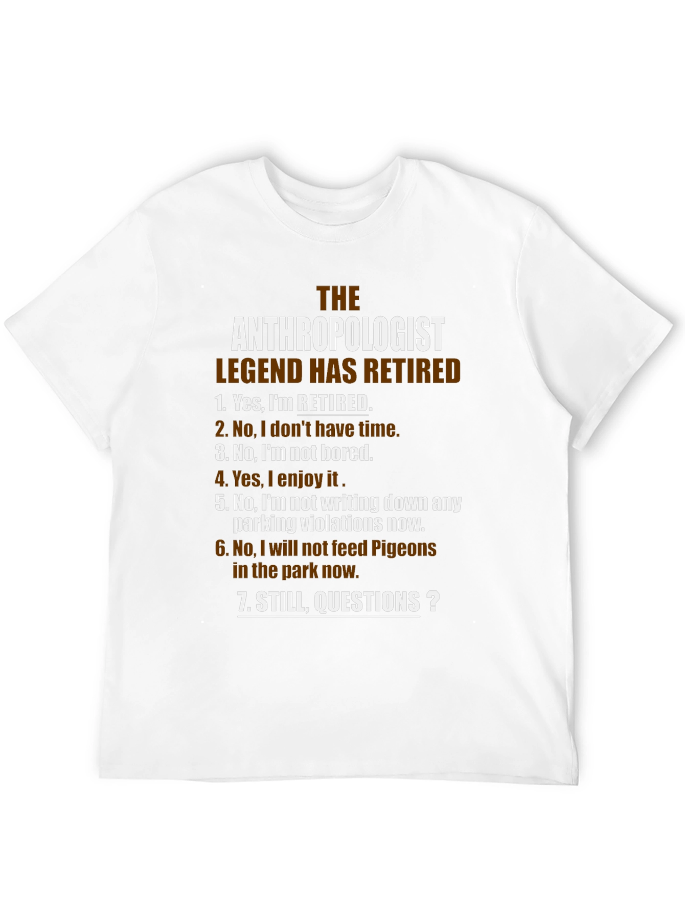The Anthropologist Legend Retired Black T-Shirt