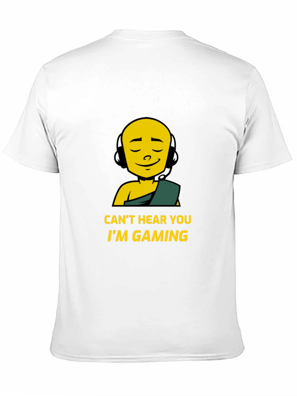 Cant Hear You Im Gaming Black T-Shirt