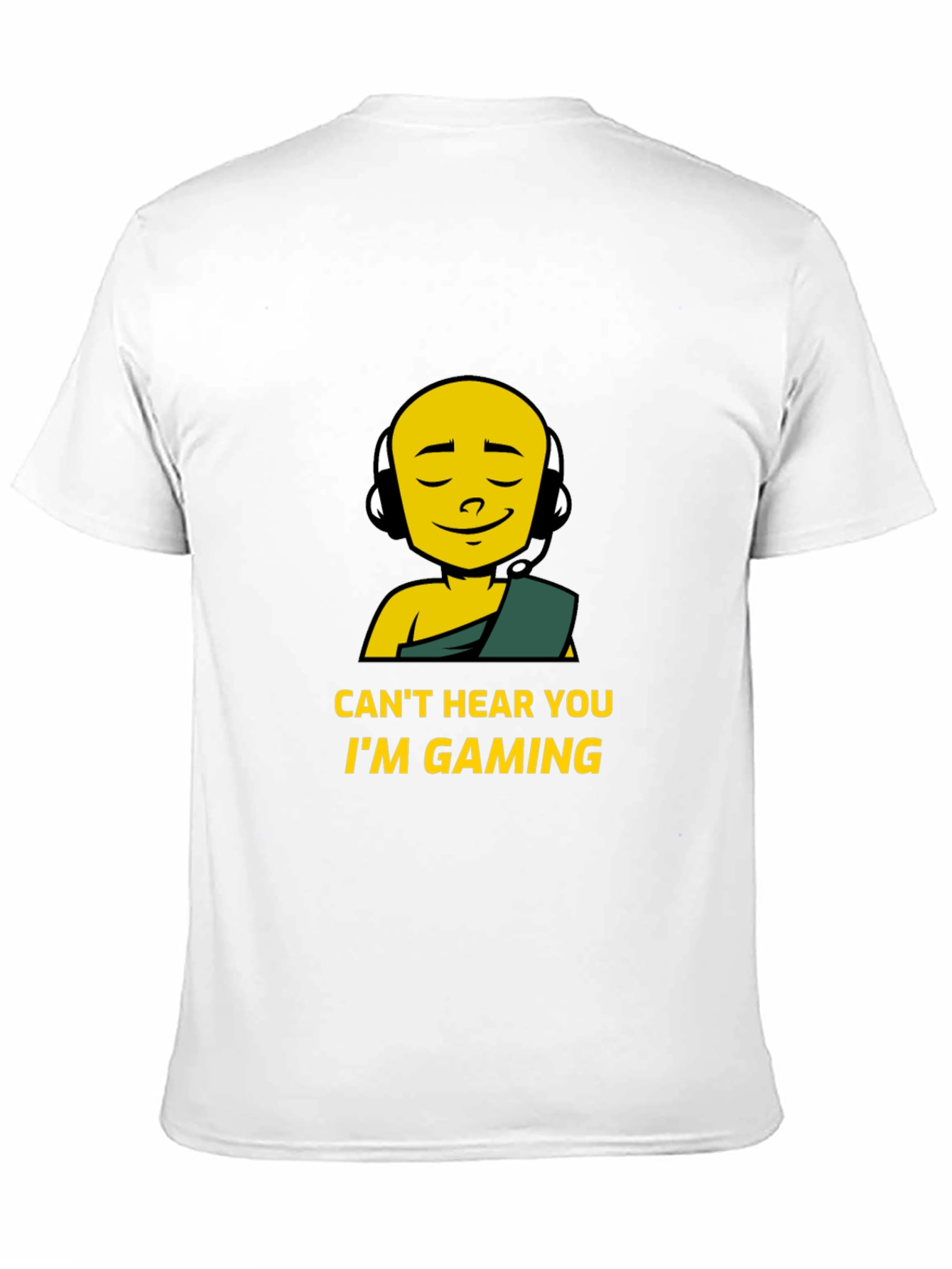 Cant Hear You Im Gaming Black T-Shirt
