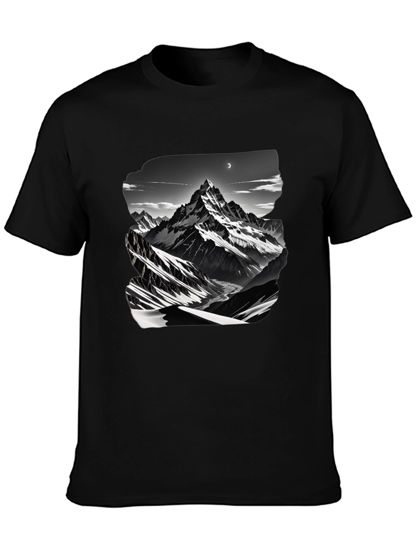 Mountain Graphic Black T-Shirt