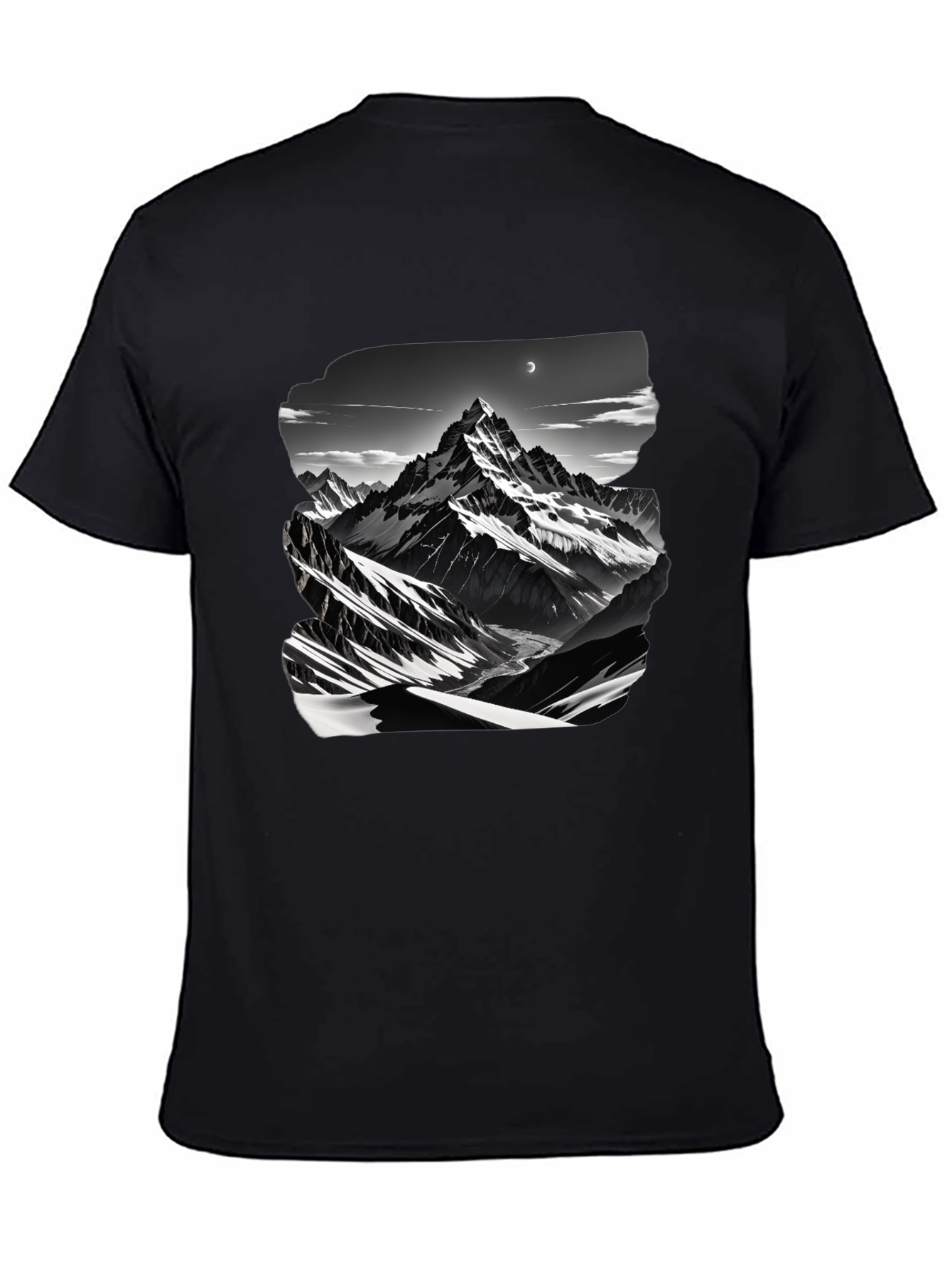 Mountain Graphic Black T-Shirt