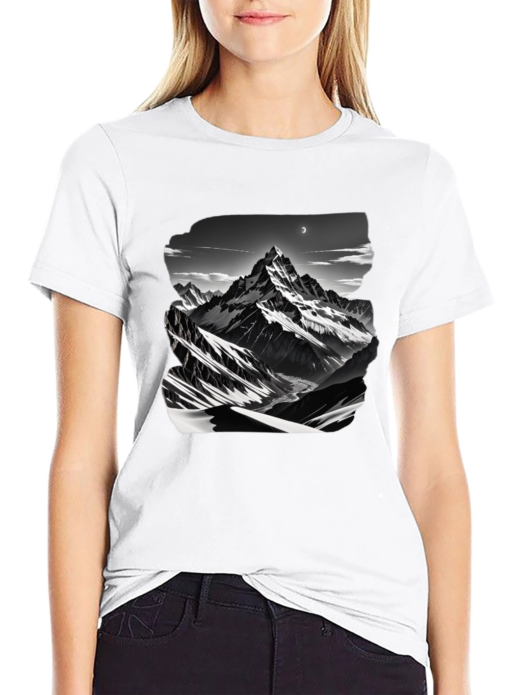 Mountain Graphic Black T-Shirt
