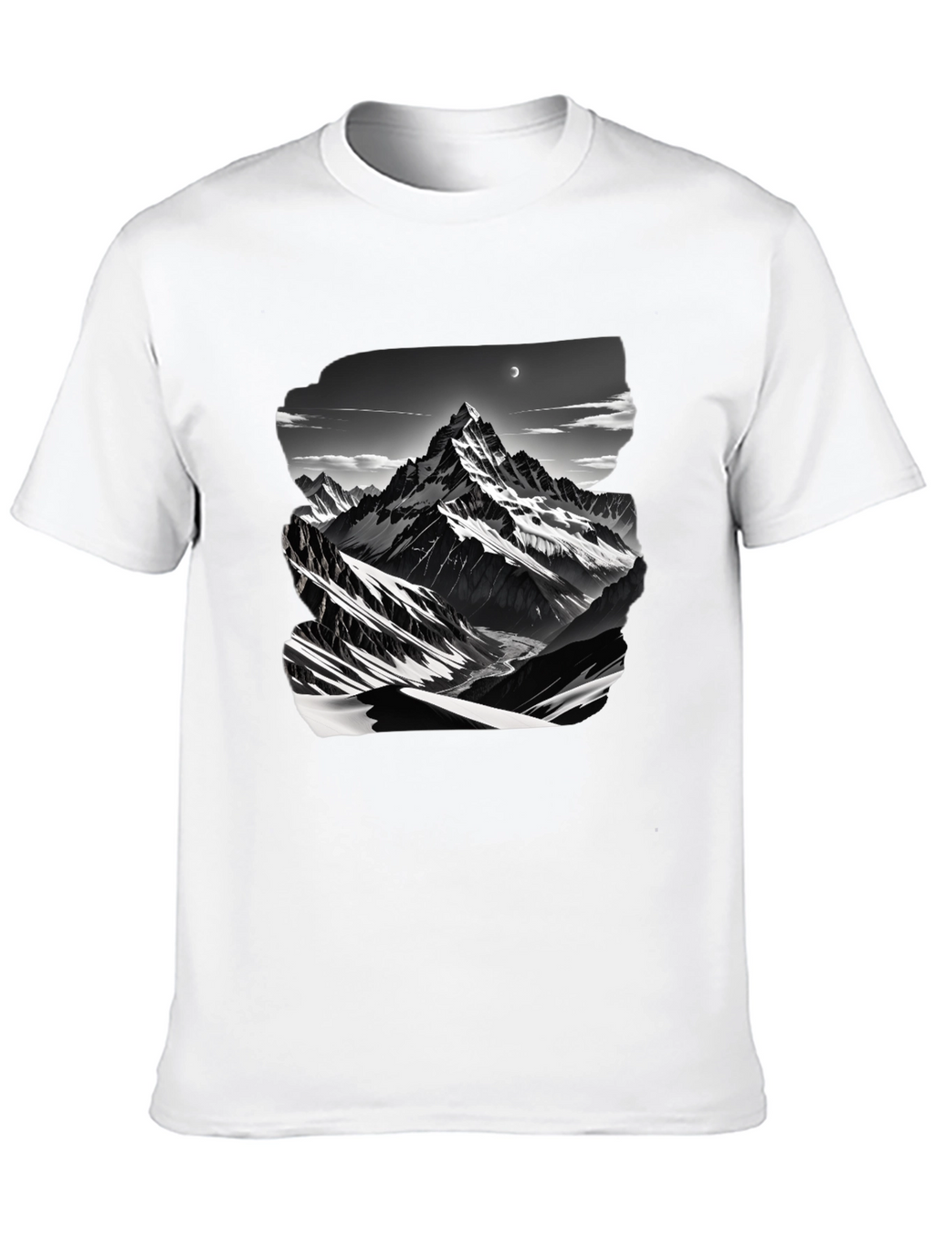 Mountain Graphic Black T-Shirt