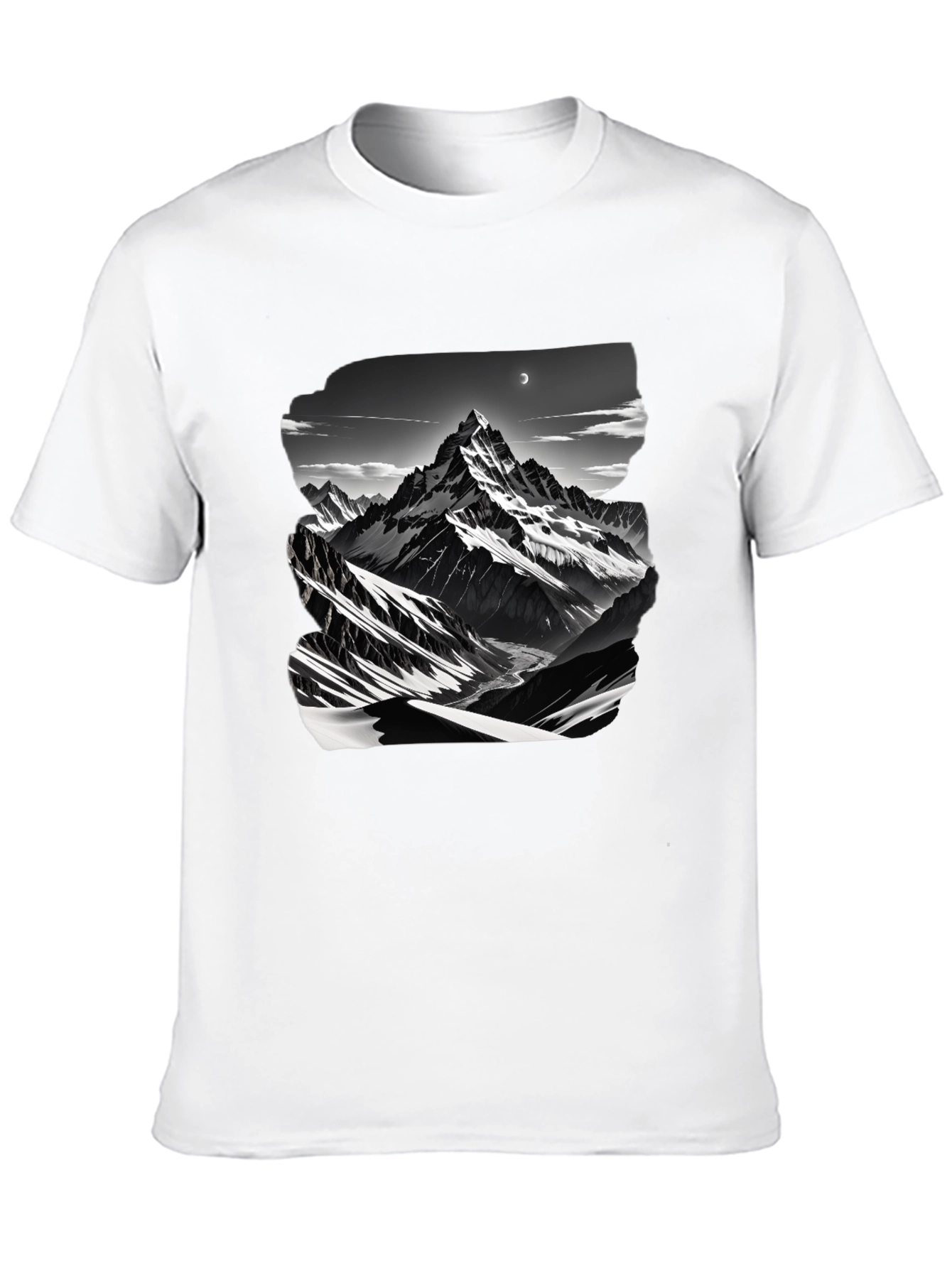 Mountain Graphic Black T-Shirt