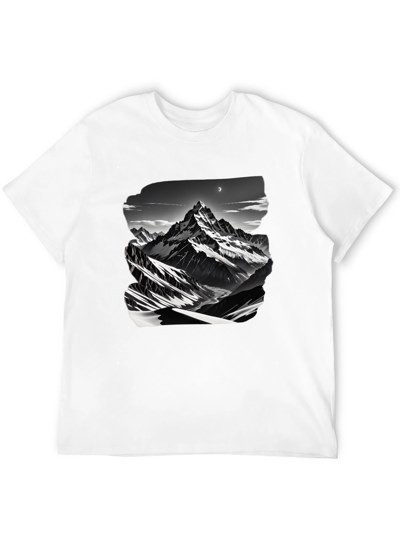 Mountain Graphic Black T-Shirt