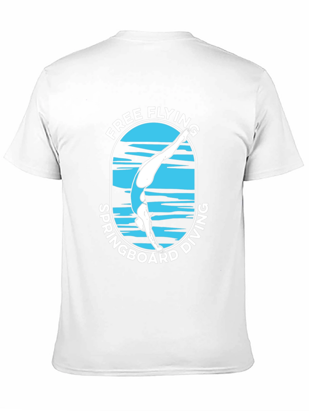 Free Flying Springboard Diving Graphic T-Shirt
