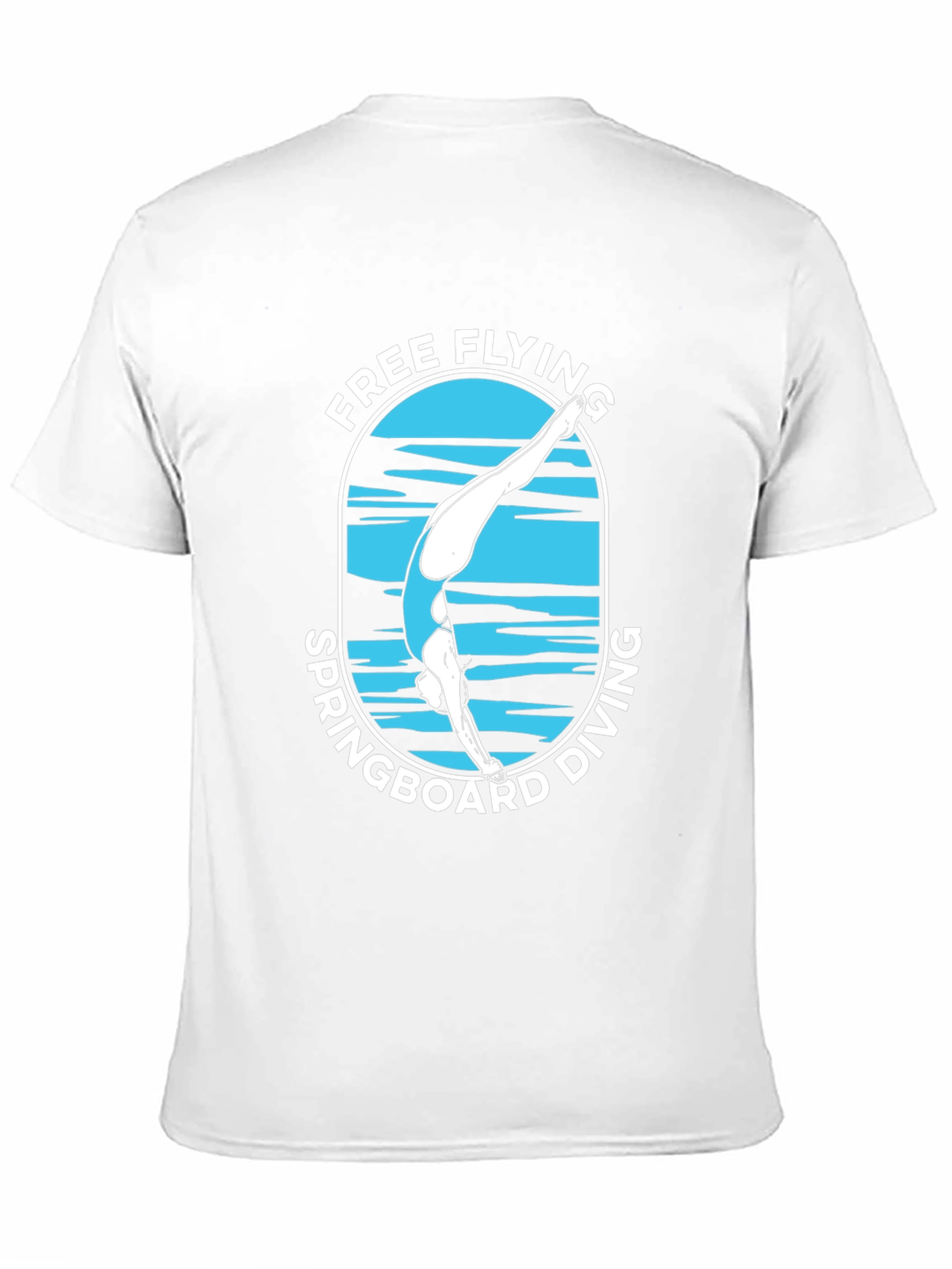 Free Flying Springboard Diving Graphic T-Shirt