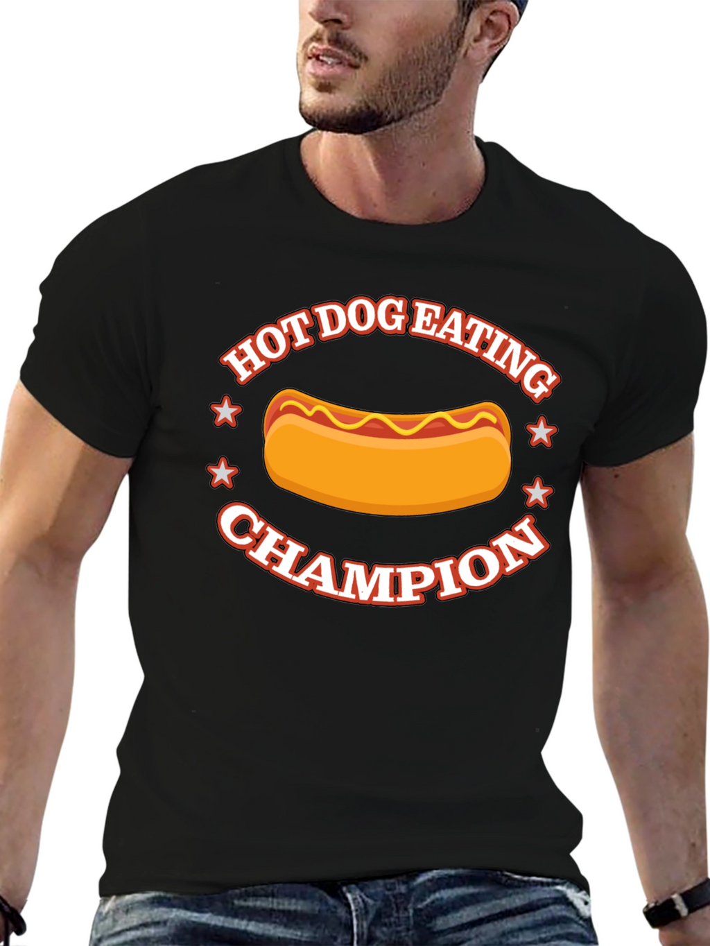Hot Dog Eating Champion Graphic Tee