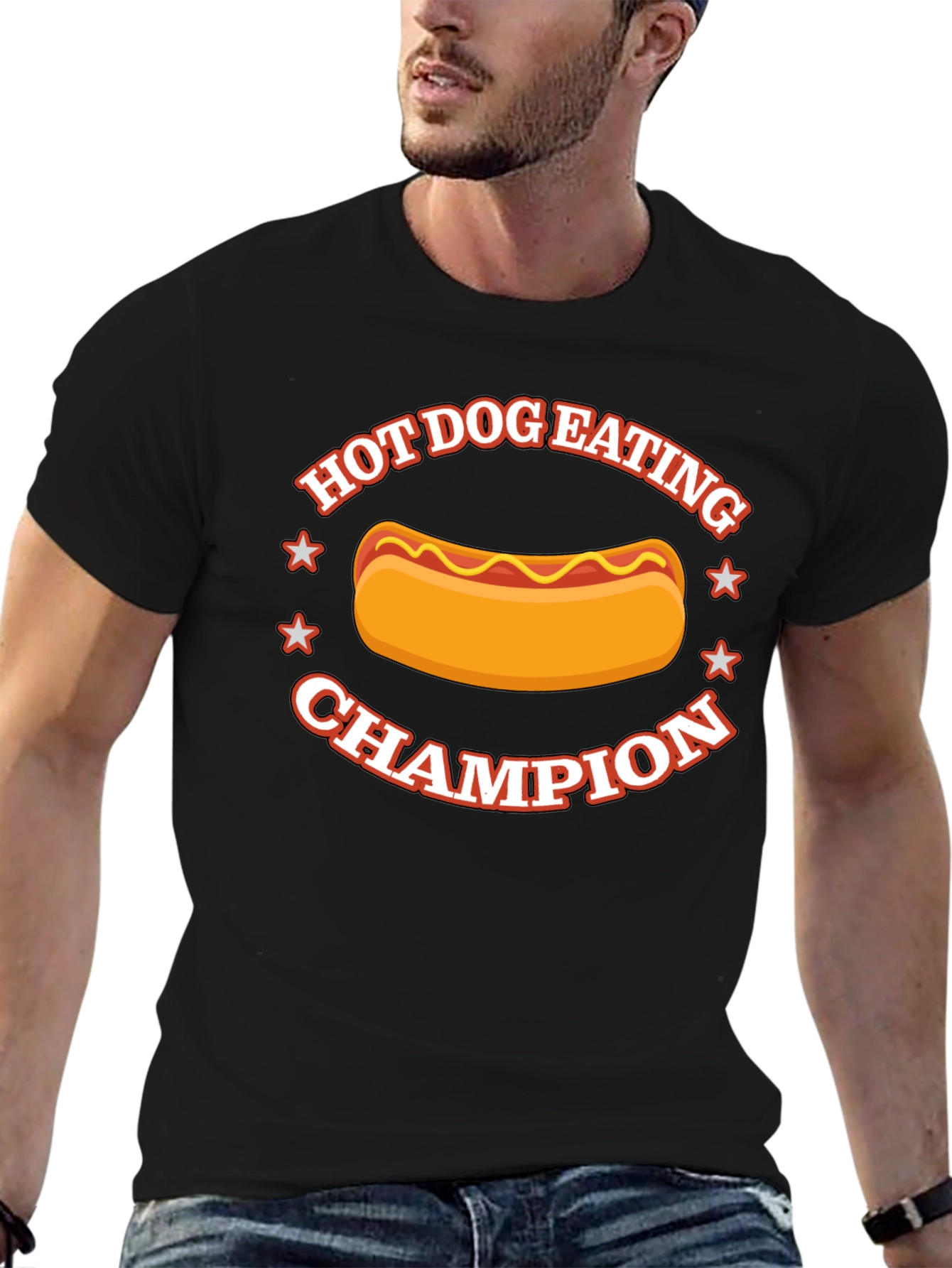 Hot Dog Eating Champion Graphic Tee