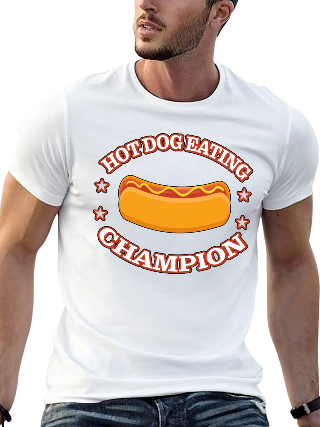 Hot Dog Eating Champion Graphic Tee