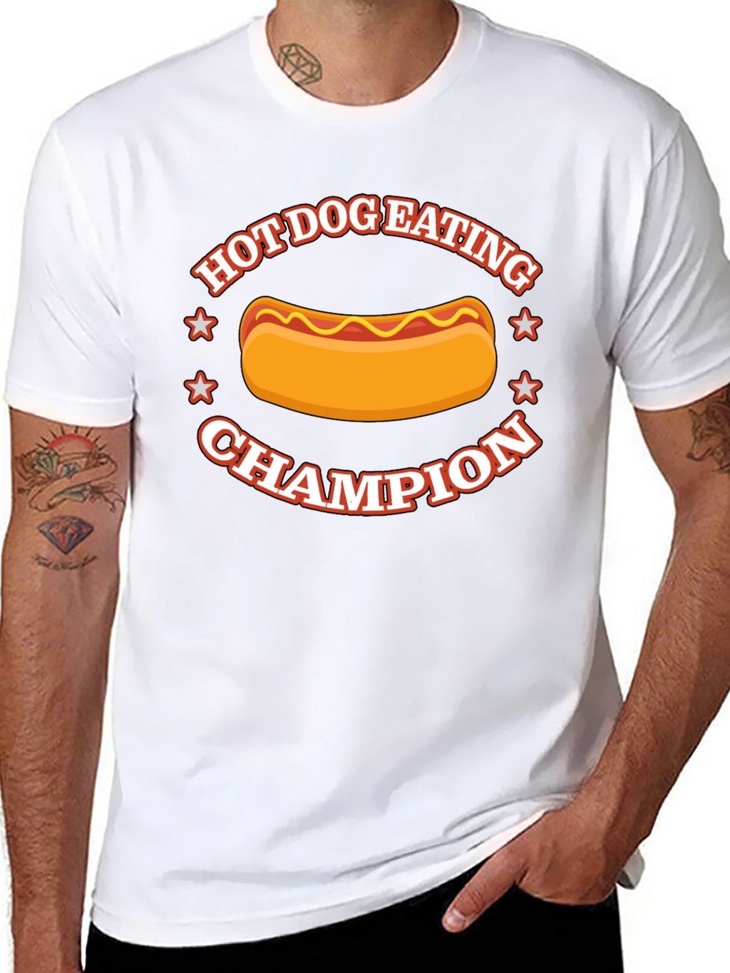 Hot Dog Eating Champion Graphic Tee
