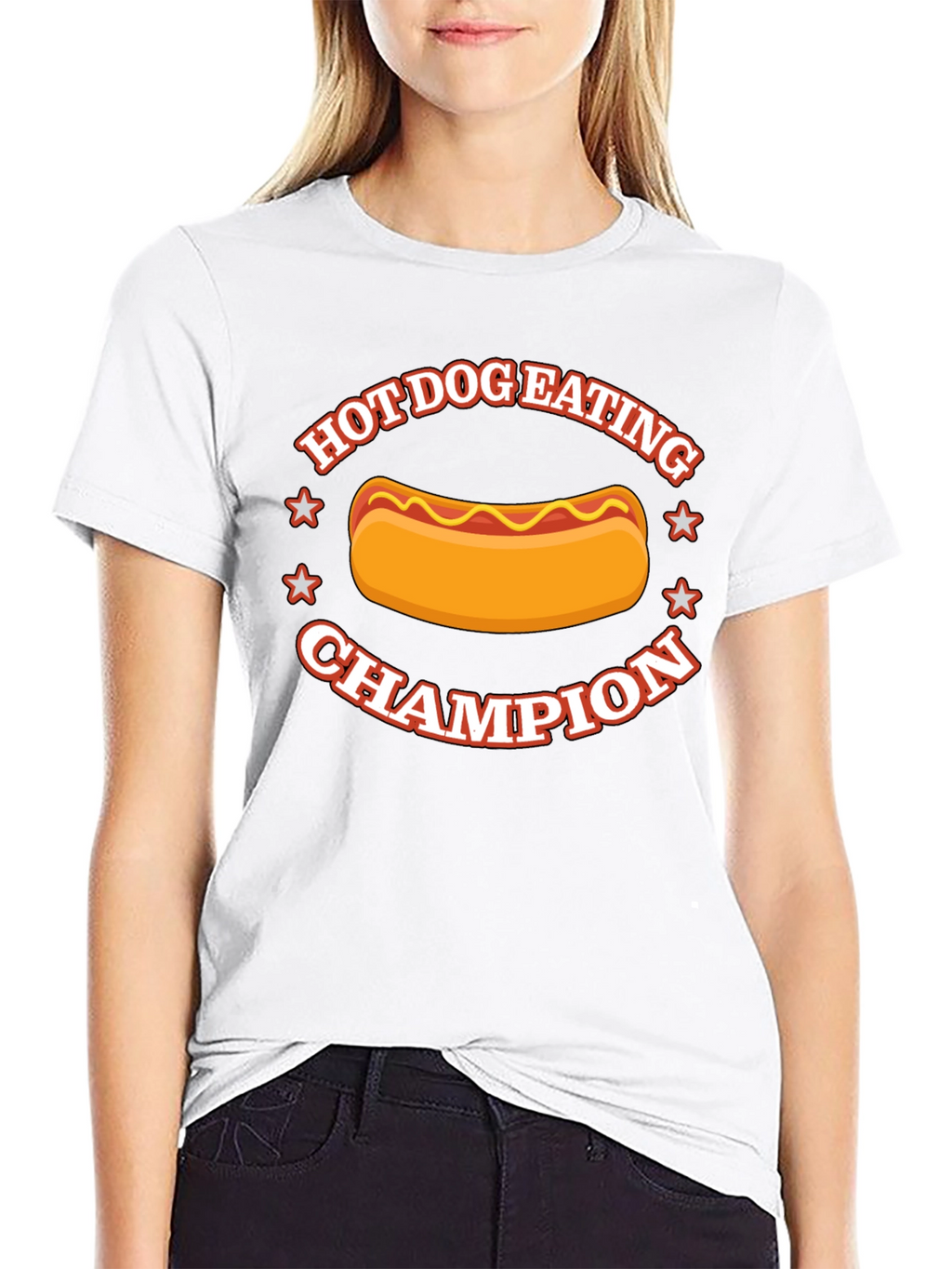 Hot Dog Eating Champion Graphic Tee