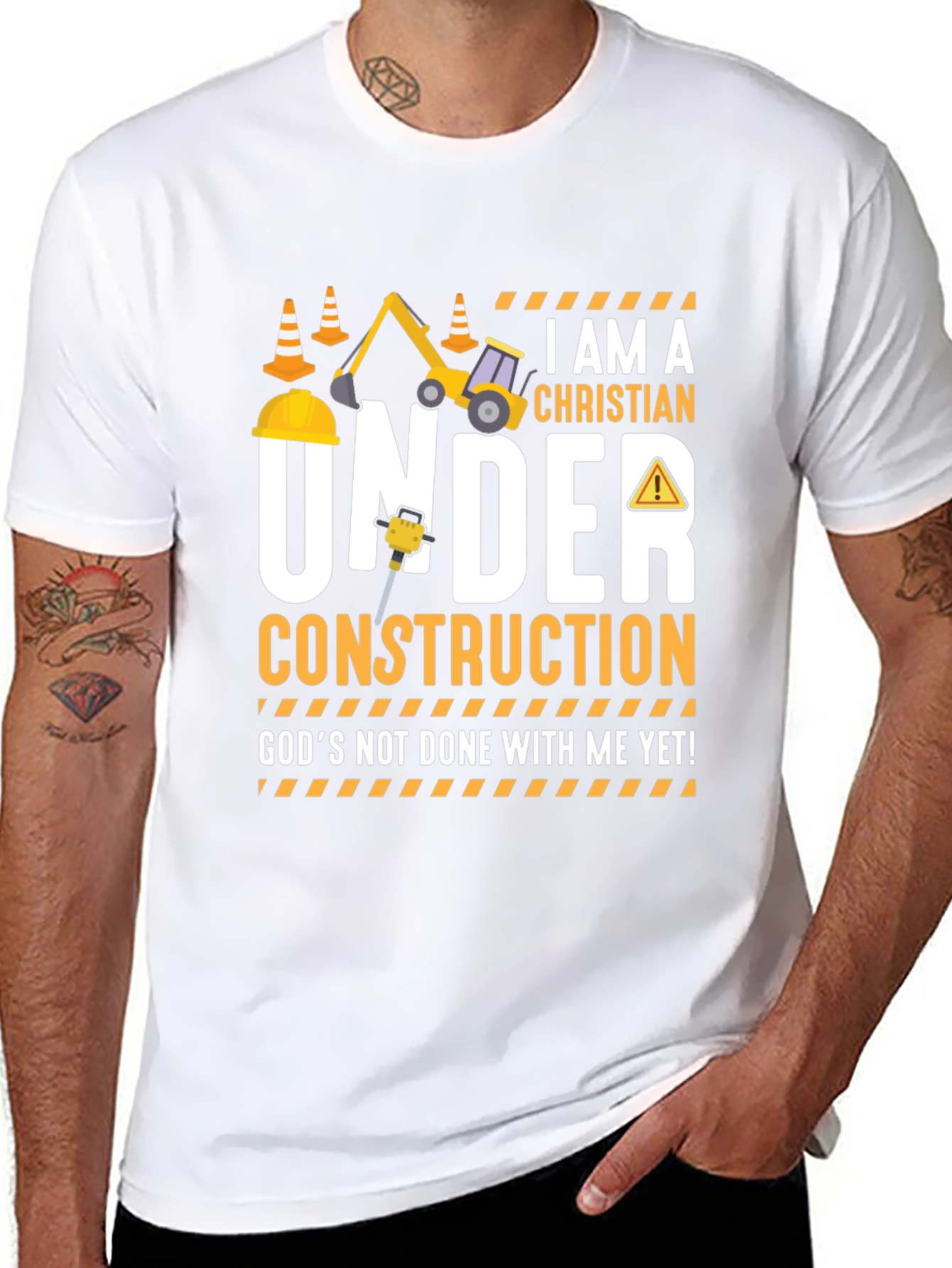 I am a Christian Under Construction T-Shirt
