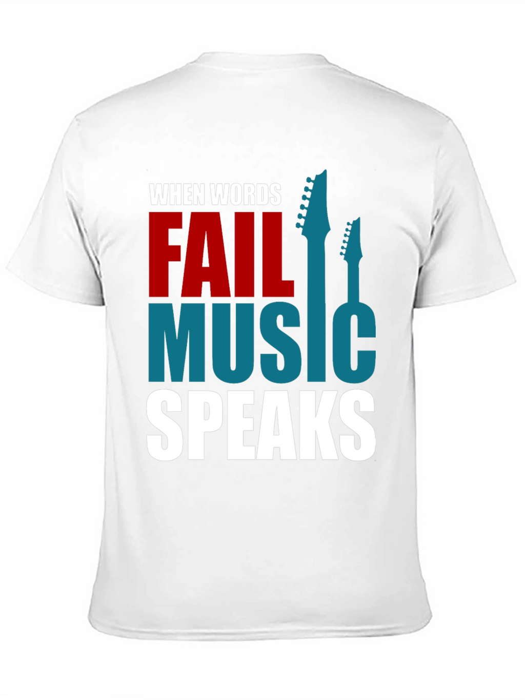 Music Speaks Graphic T-Shirt - Black