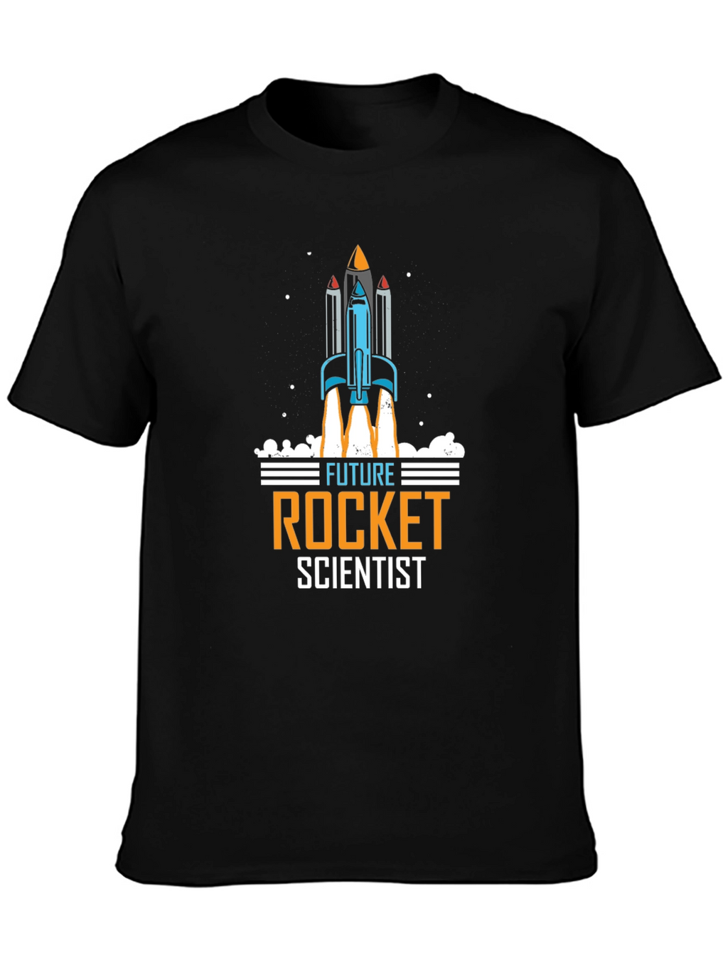 Future Rocket Scientist Graphic T-Shirt - Black