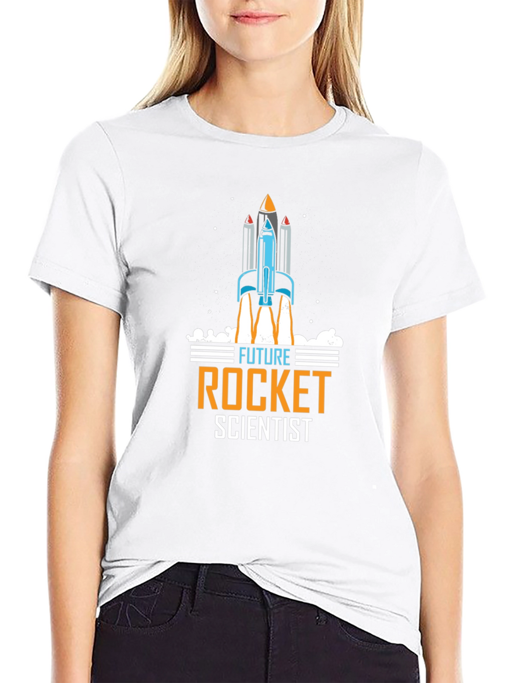 Future Rocket Scientist Graphic T-Shirt - Black