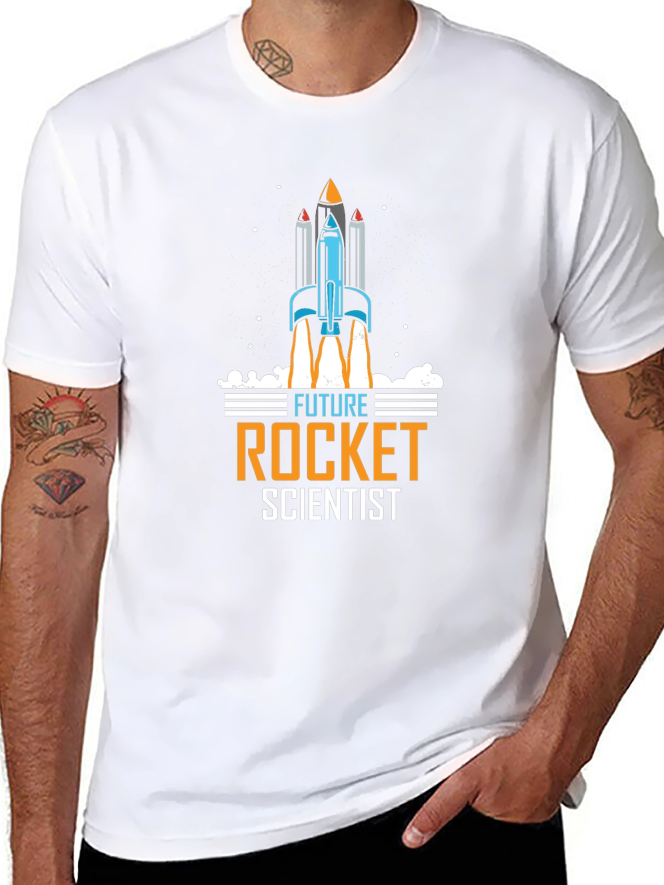Future Rocket Scientist Graphic T-Shirt - Black