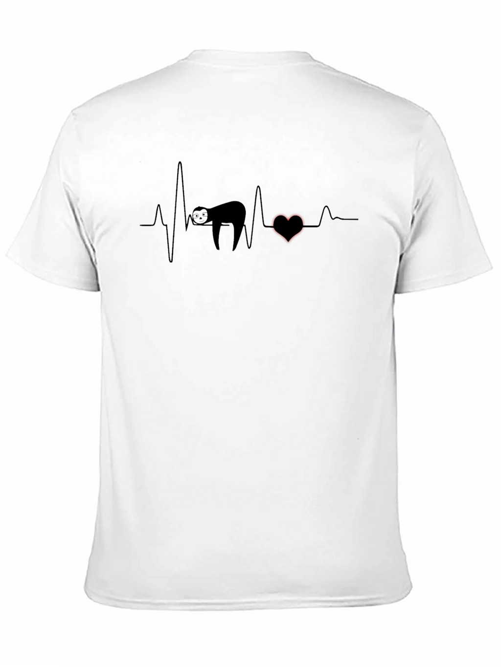 Sloth Heartbeat Graphic Tee - Relaxed Fit