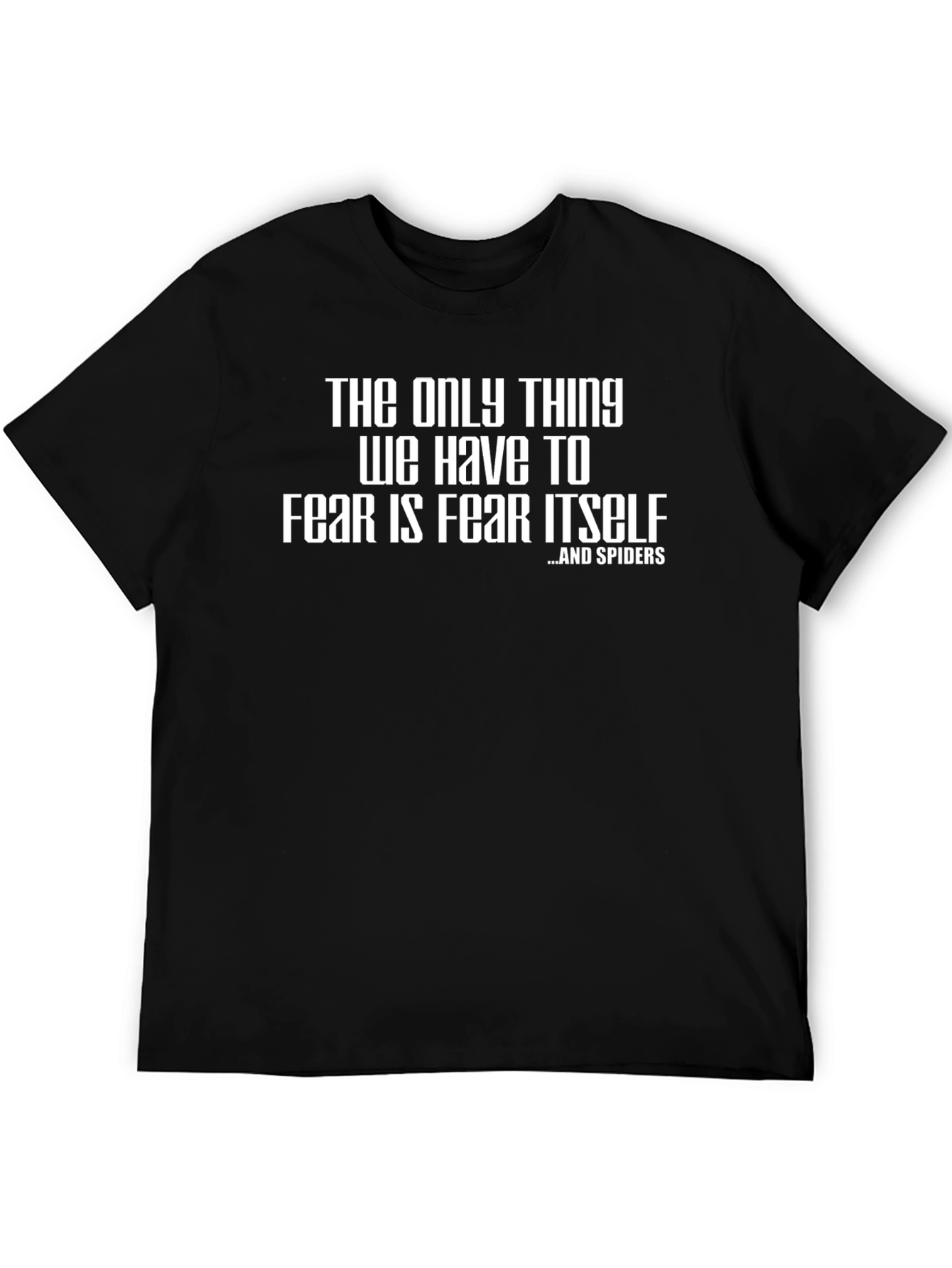 Fear Itself & Spiders Graphic T-Shirt - Mens Black Tee