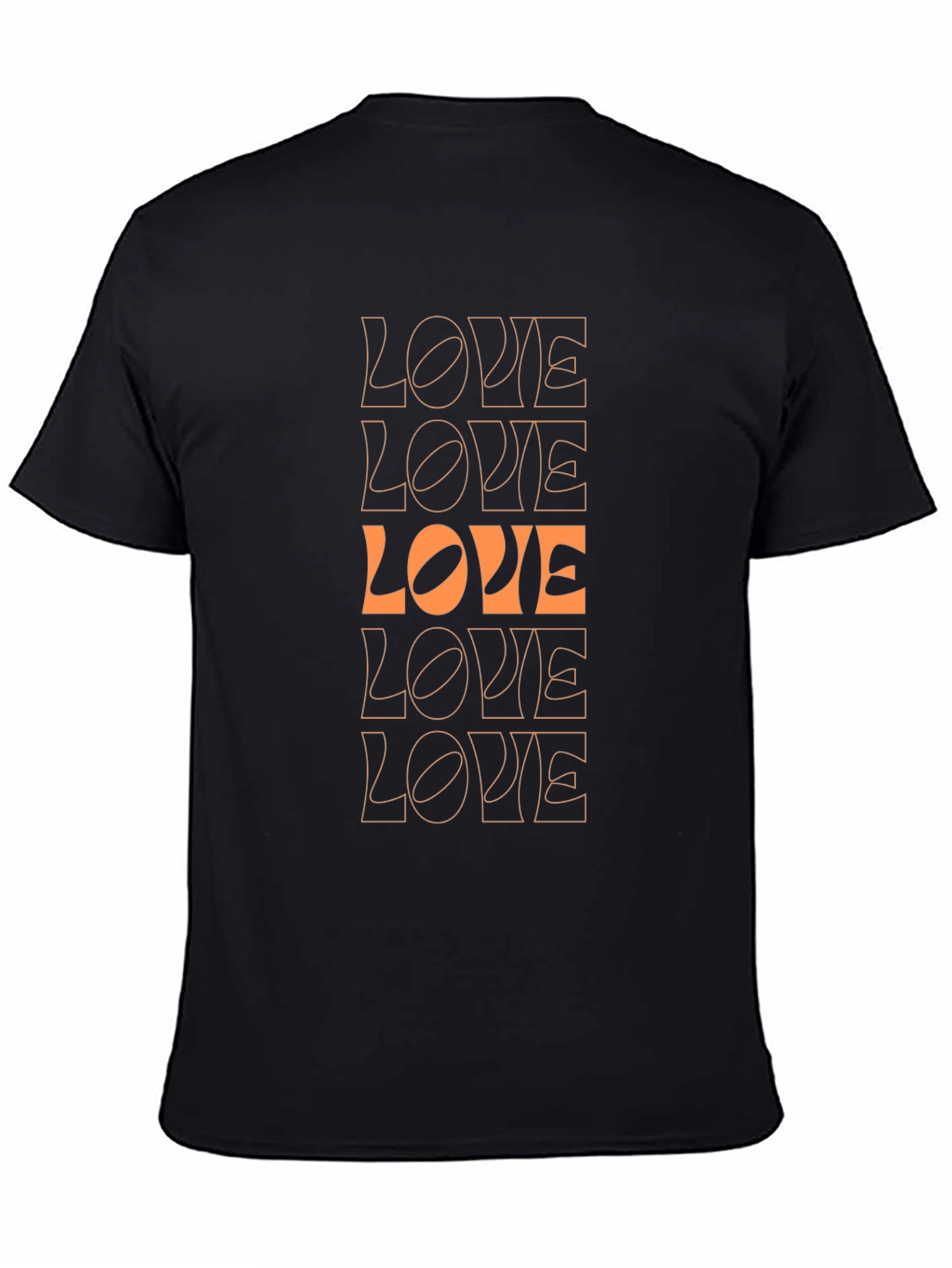 Trendy Black LOVE Graphic Tee