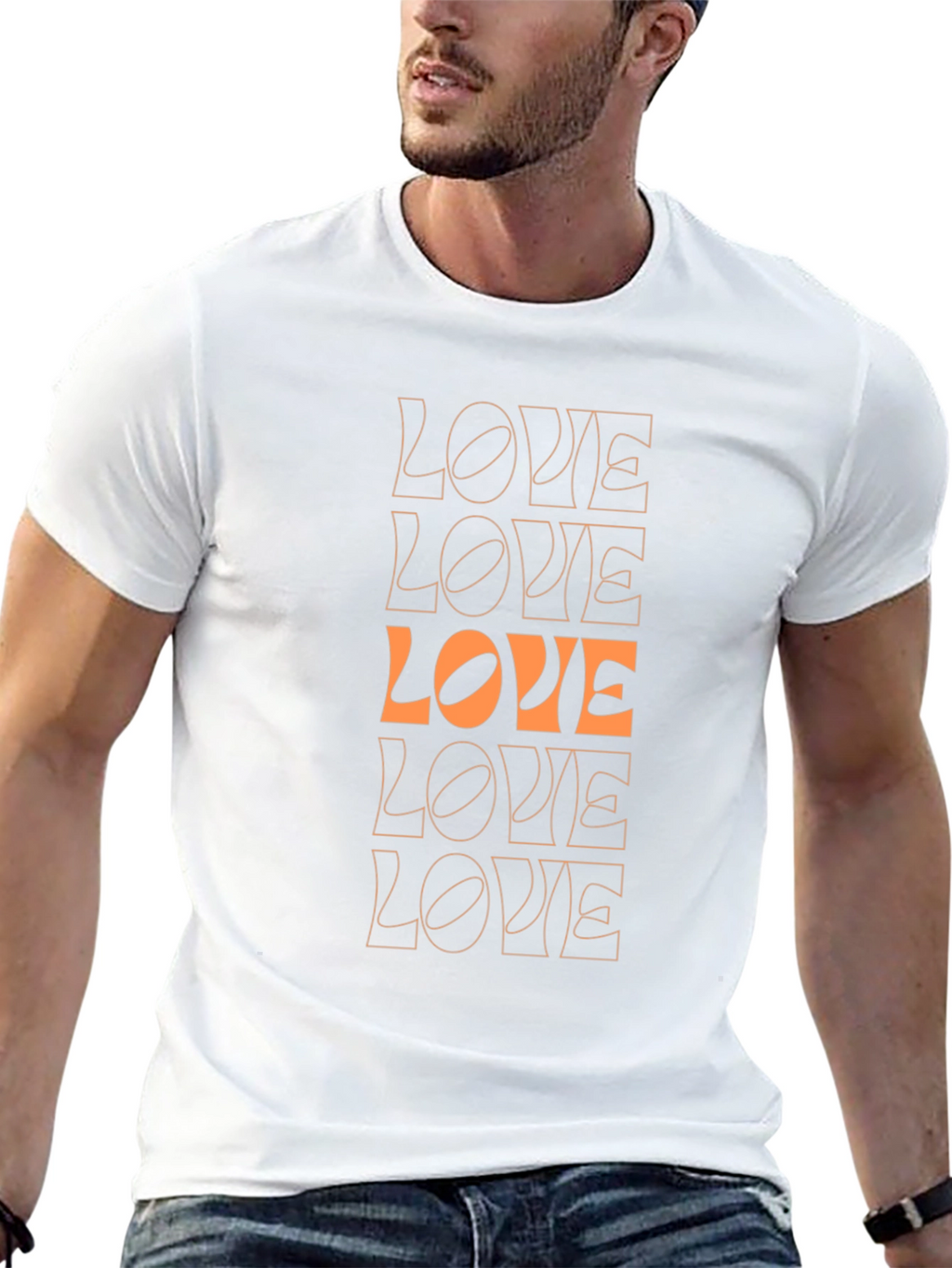 Trendy Black LOVE Graphic Tee